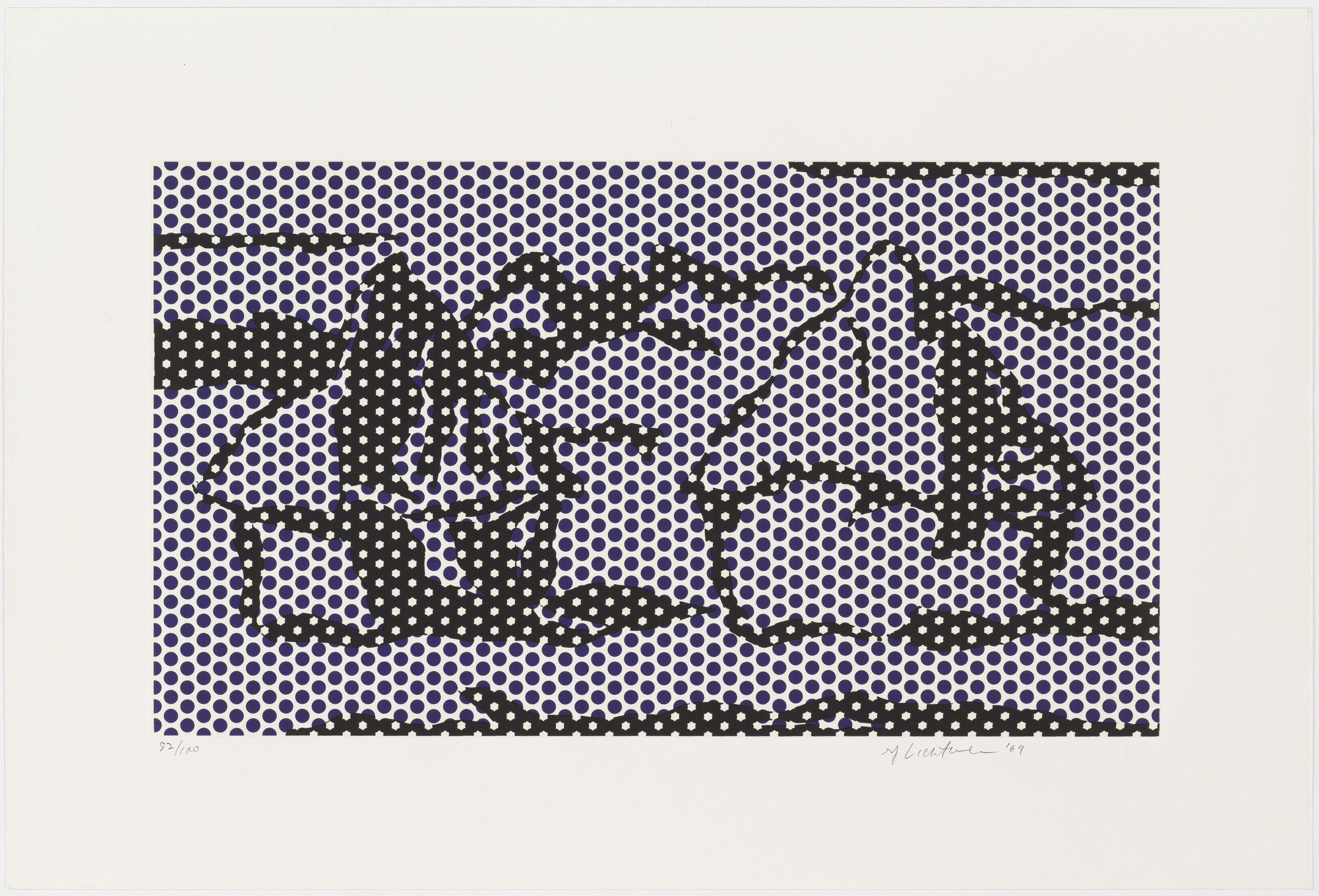 Roy Lichtenstein. Haystack #3 from Haystack Series