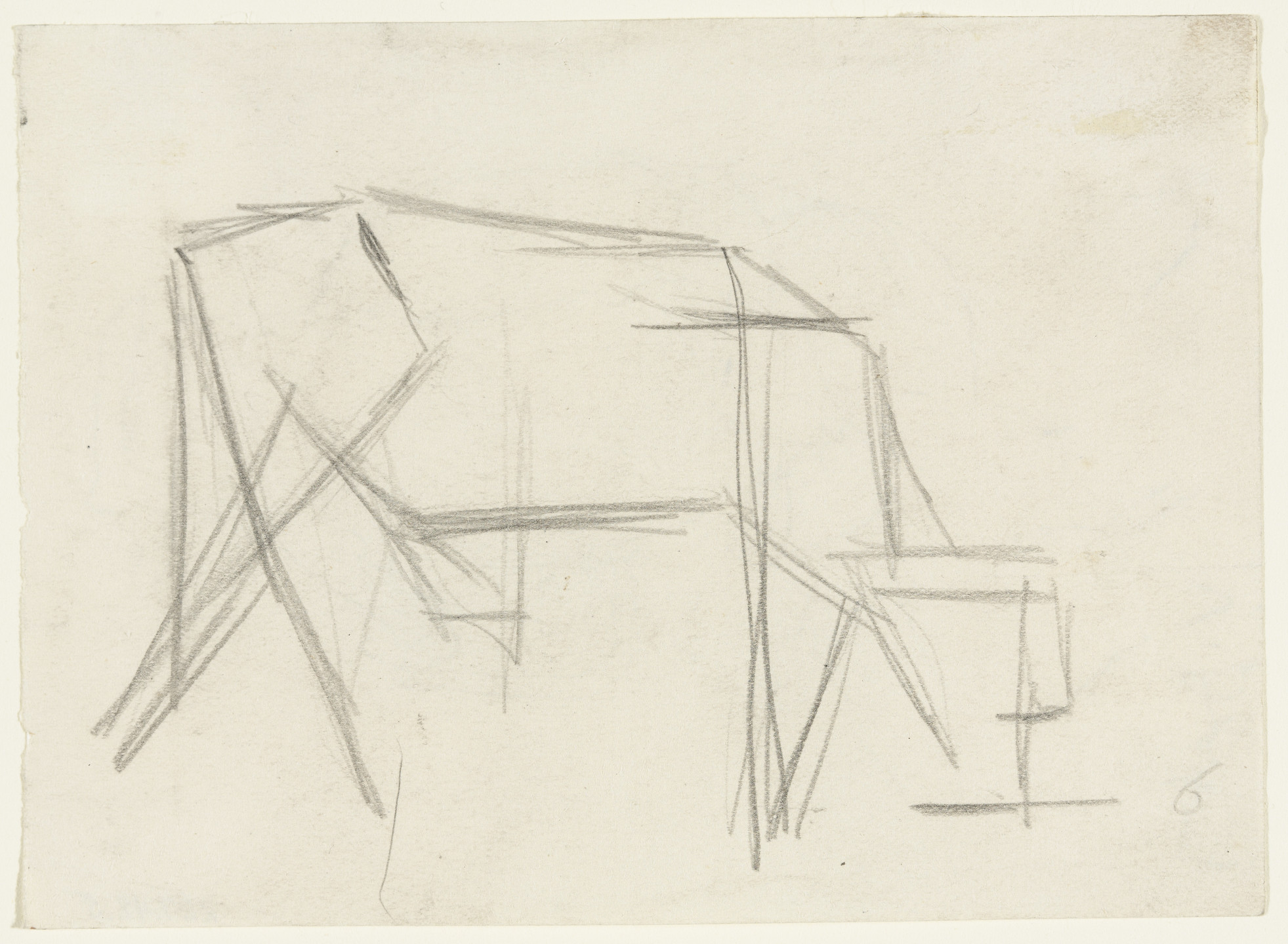 Theo van Doesburg. Study for Composition VIII (The Cow). c. 1917