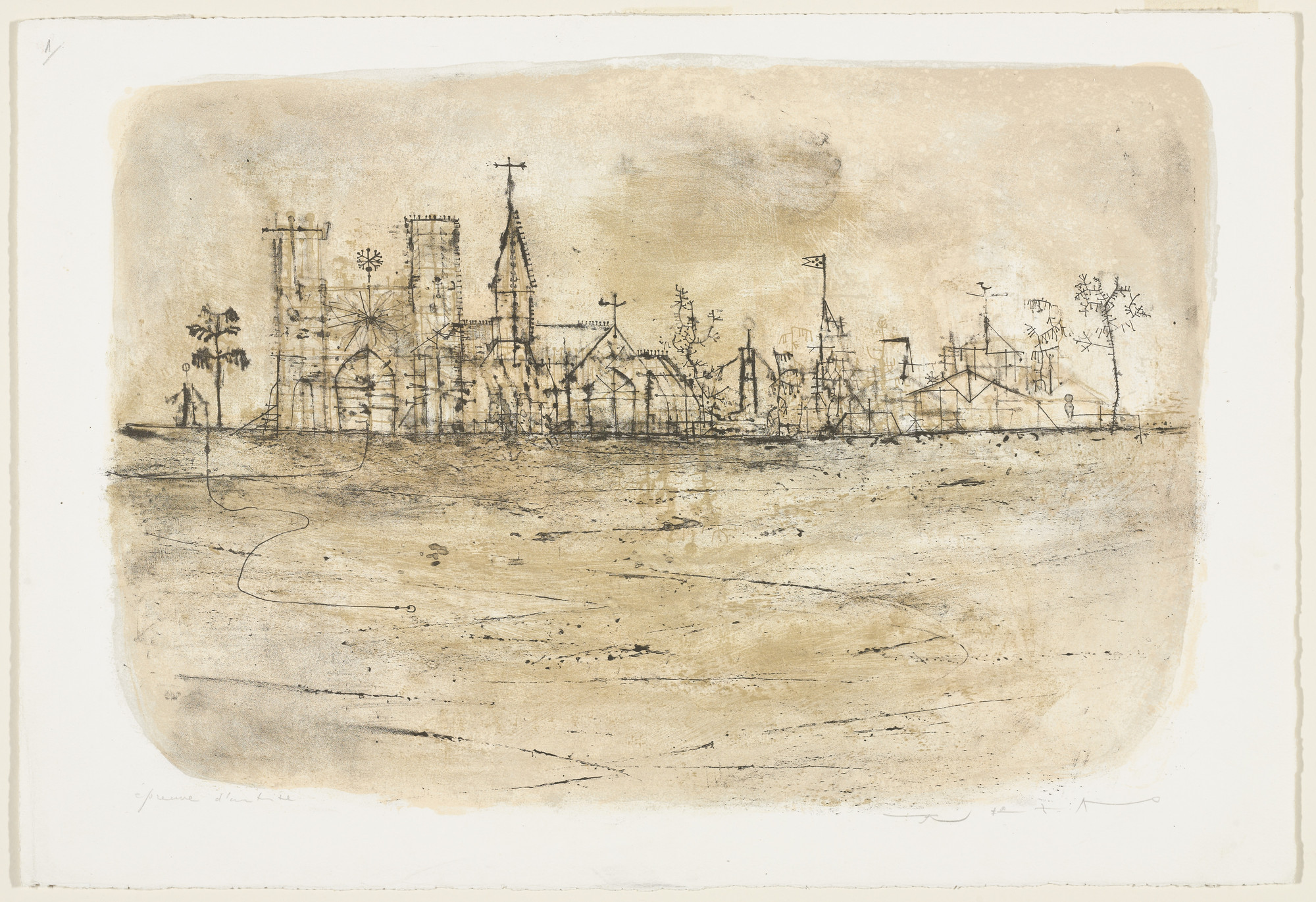 Zao Wou-ki. Cathedral. 1952