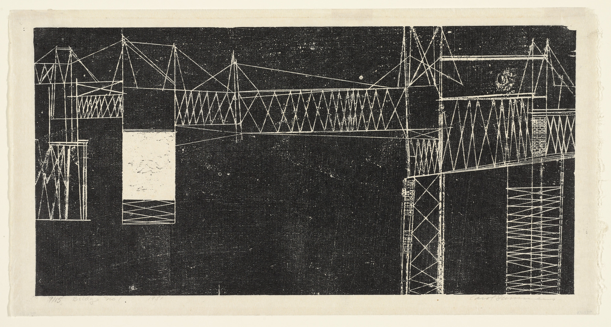 Carol Summers. Bridge, No. 1. 1951