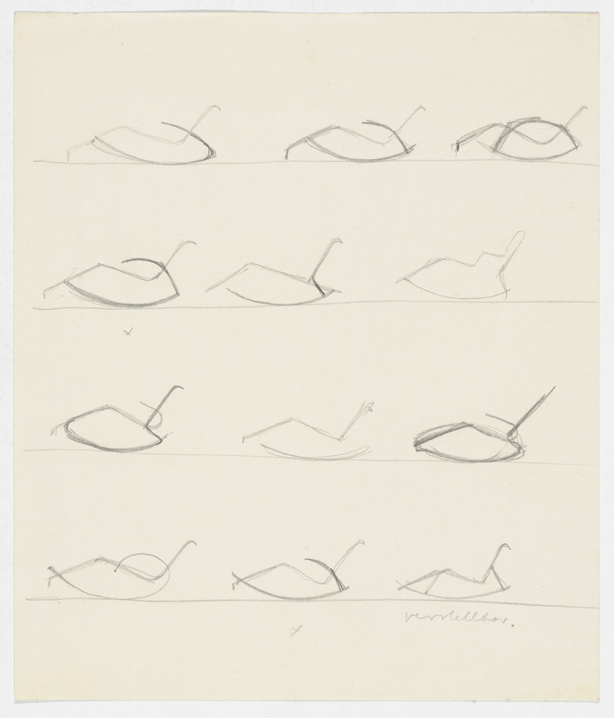Reclining Chair with Rocker, with Arms. Reclining Chair with Rocker, without Arms. (Elevation sketches)