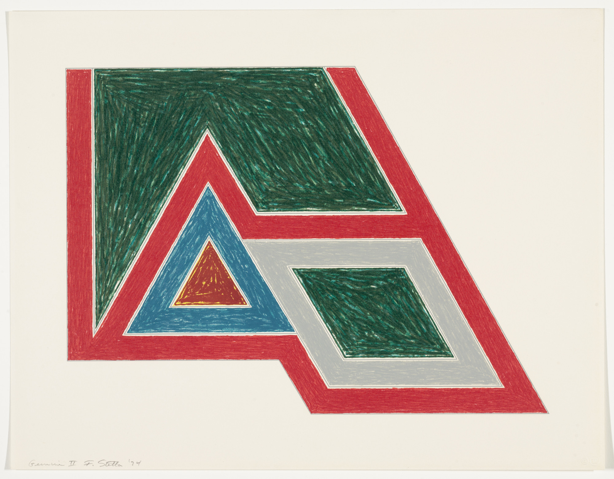 Frank Stella. Sanbornville from the series Eccentric Polygons