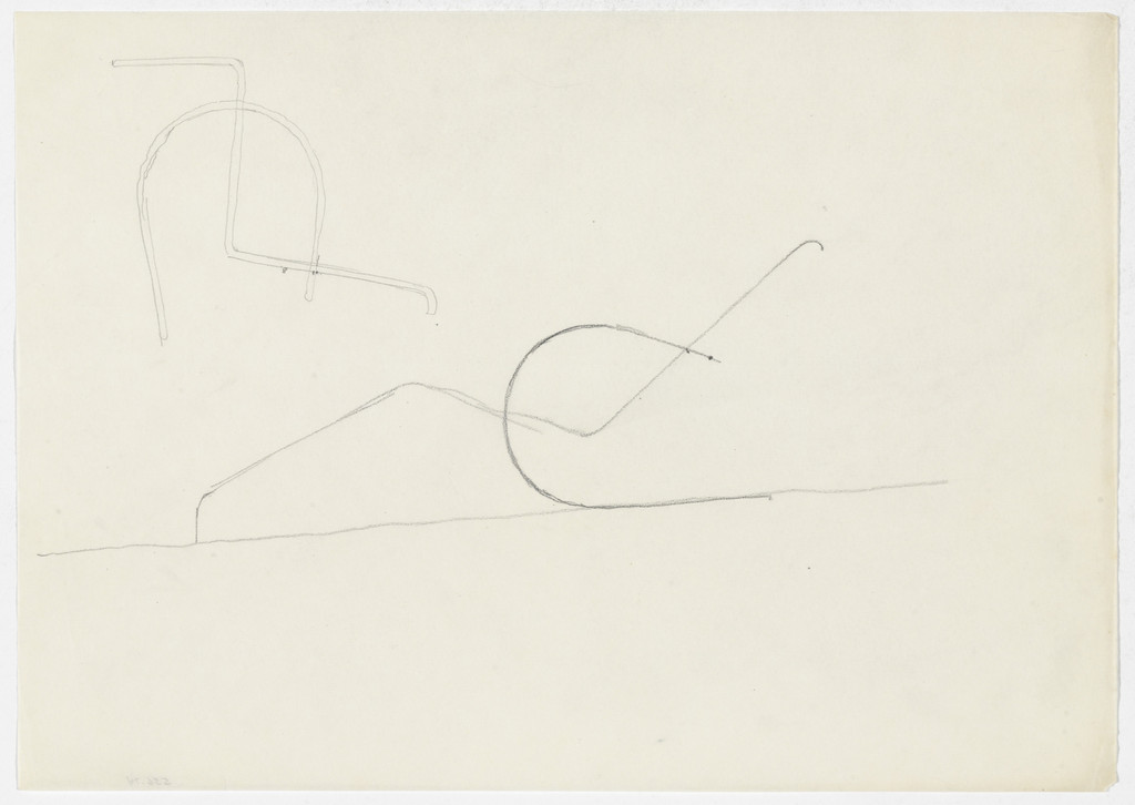 Reclining Chair with Arms. Lounge Chair with Arms. (Elevation sketches)