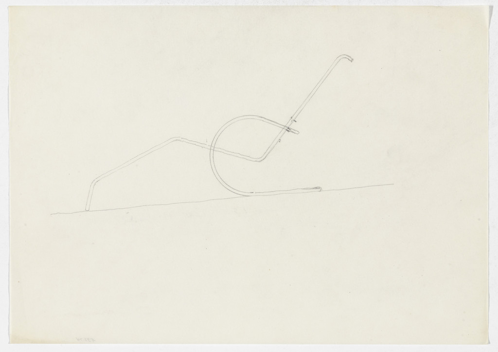 Reclining Chair with Arms (Elevation sketch)