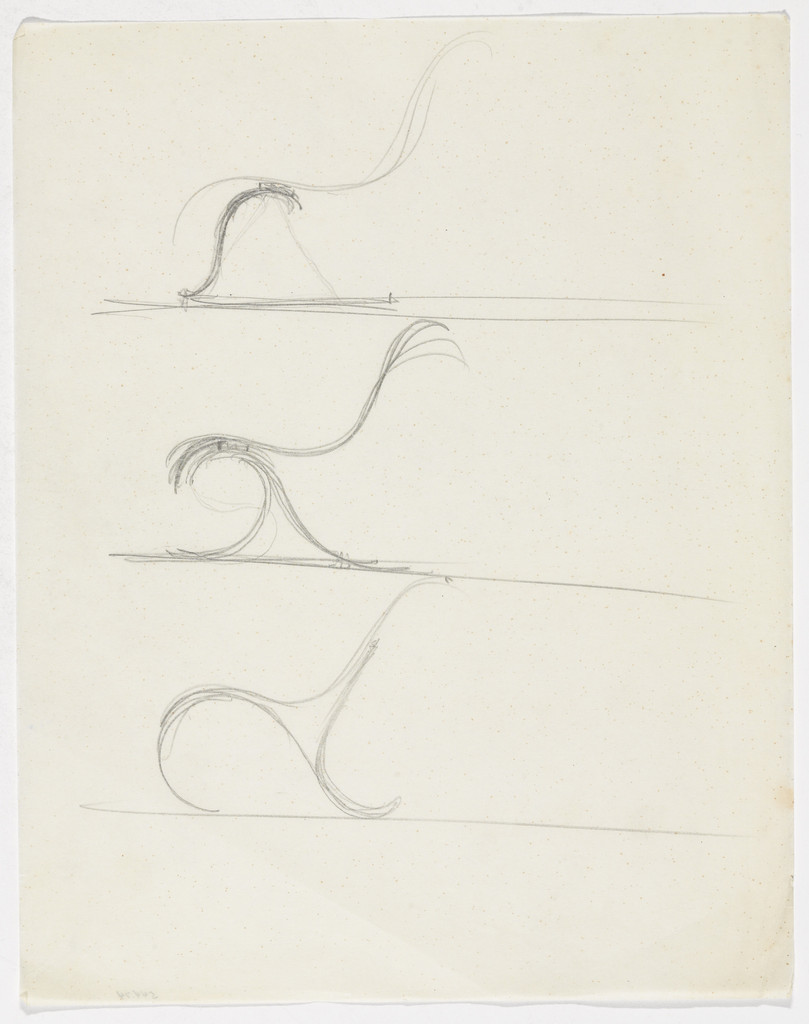 Chair without Arms (Three elevation sketches)
