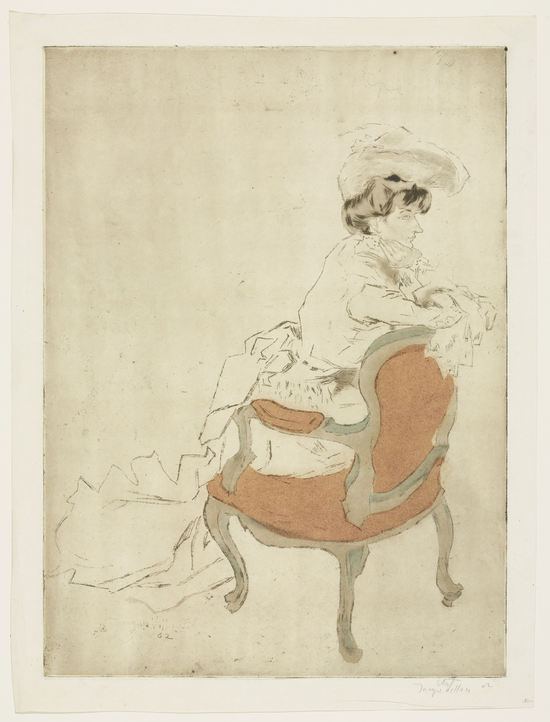 Jacques Villon. The Parisian, Turned to the Right (La Parisienne, tournée à droite). 1902