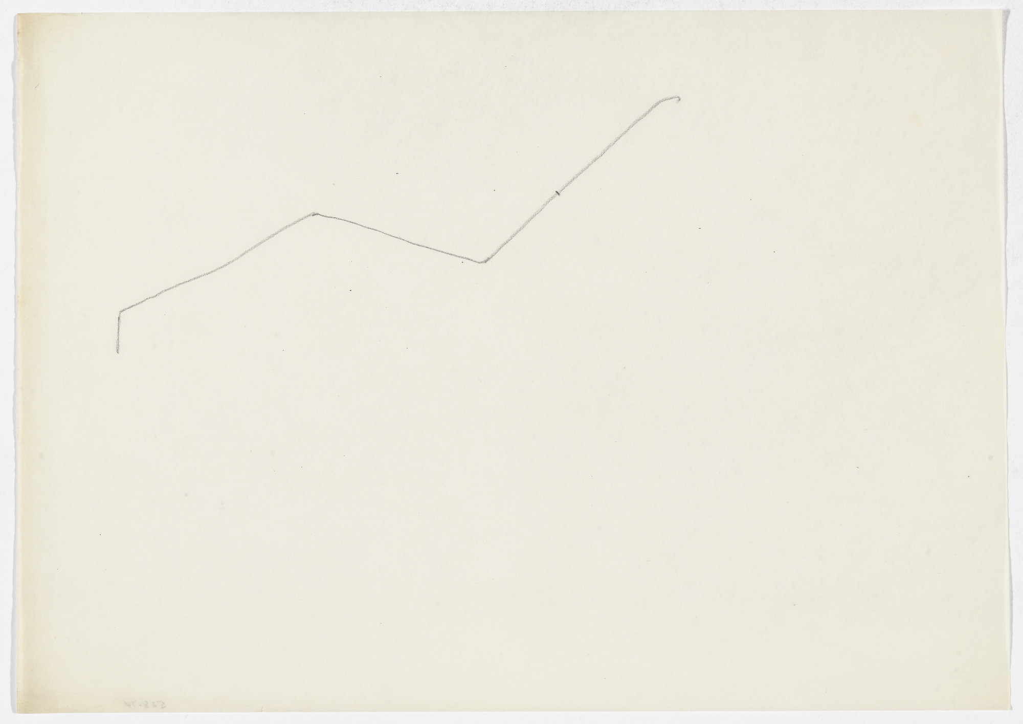 Ludwig Mies van der Rohe. Reclining Chair Seat Curve (Elevation sketch)