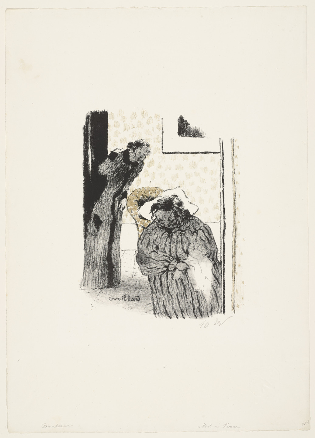 Édouard Vuillard. Interior (Intérieur) from the portfolio The Original Print (L&#39;Estampe originale), no. I. published 1893