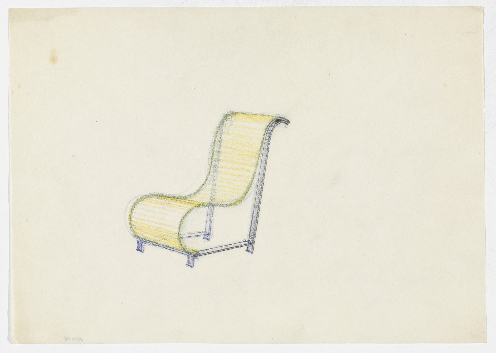 Ludwig Mies van der Rohe. Lounge Chair without Arms