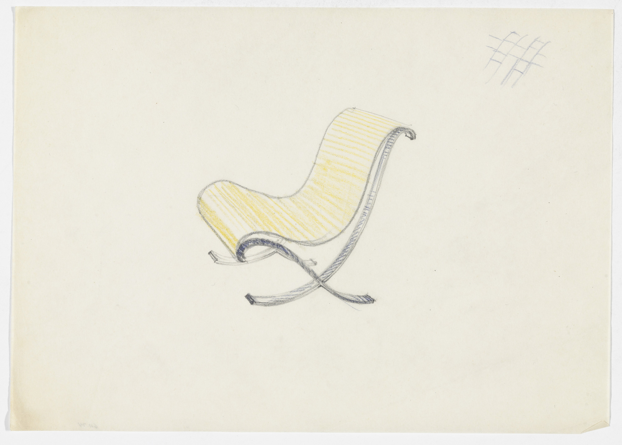 Ludwig Mies van der Rohe. Lounge Chair without Arms