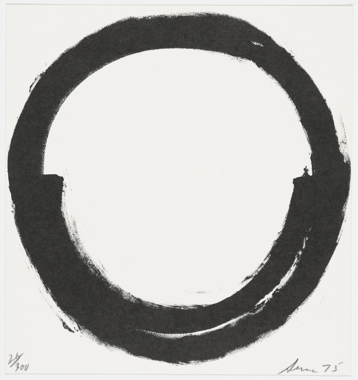Richard Serra. Untitled from The New York Collection for Stockholm. 1973