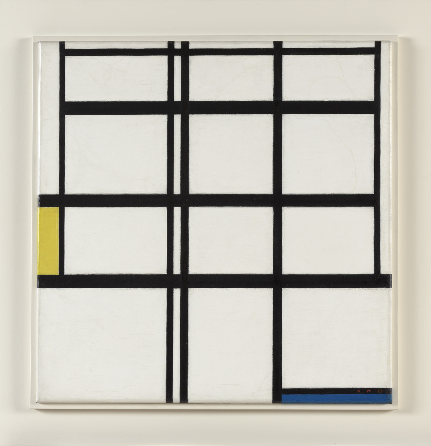 Piet Mondrian. Composition in Yellow, Blue, and White, I. 1937