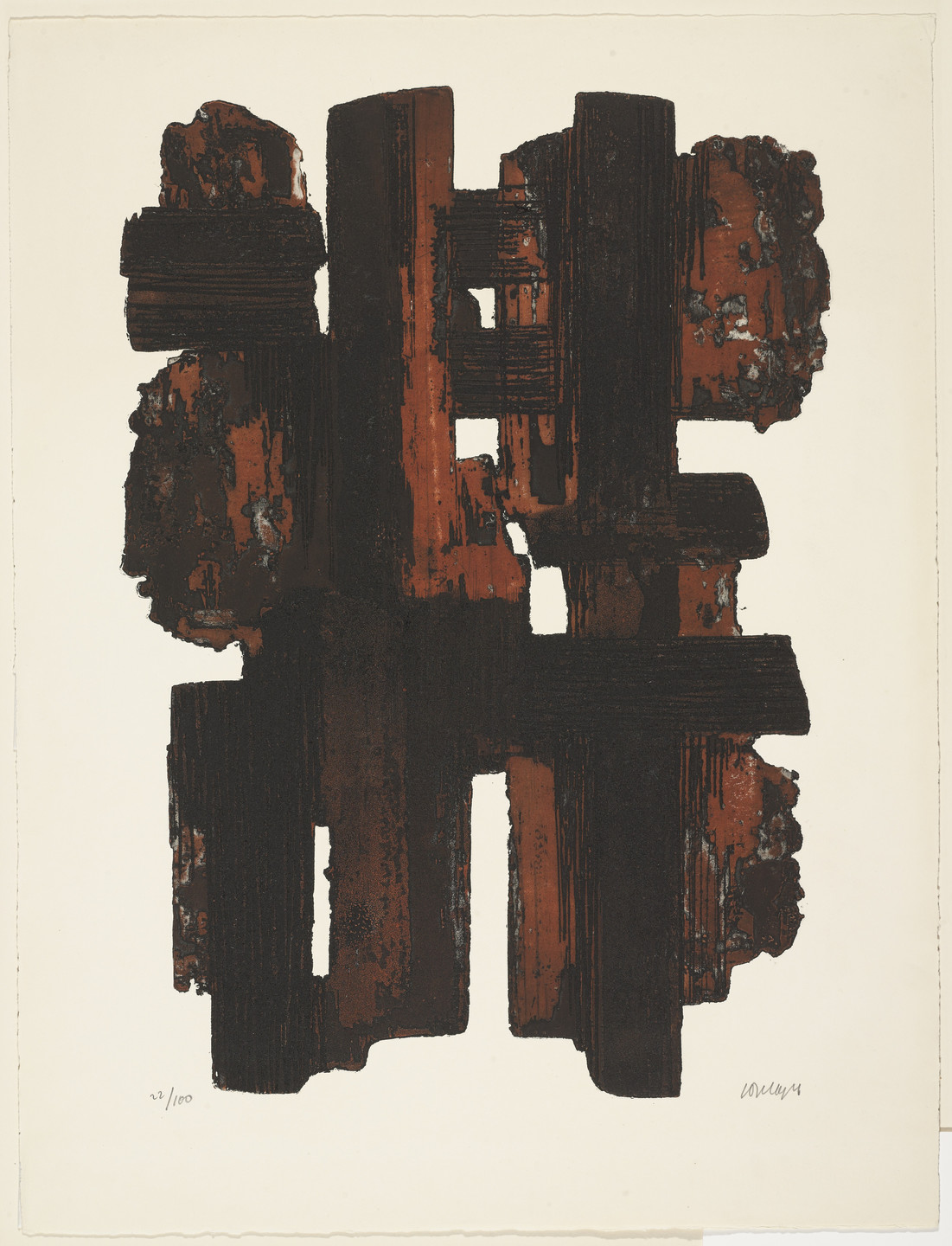Pierre Soulages. Untitled. (1957)
