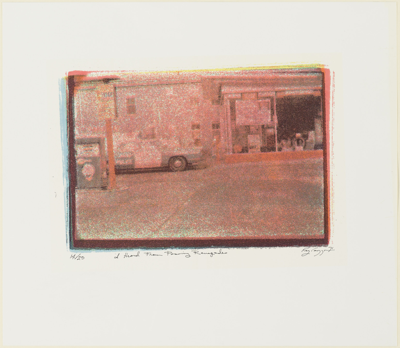 Ray Lauzzana. I Heard from Passing Renegades. 1971
