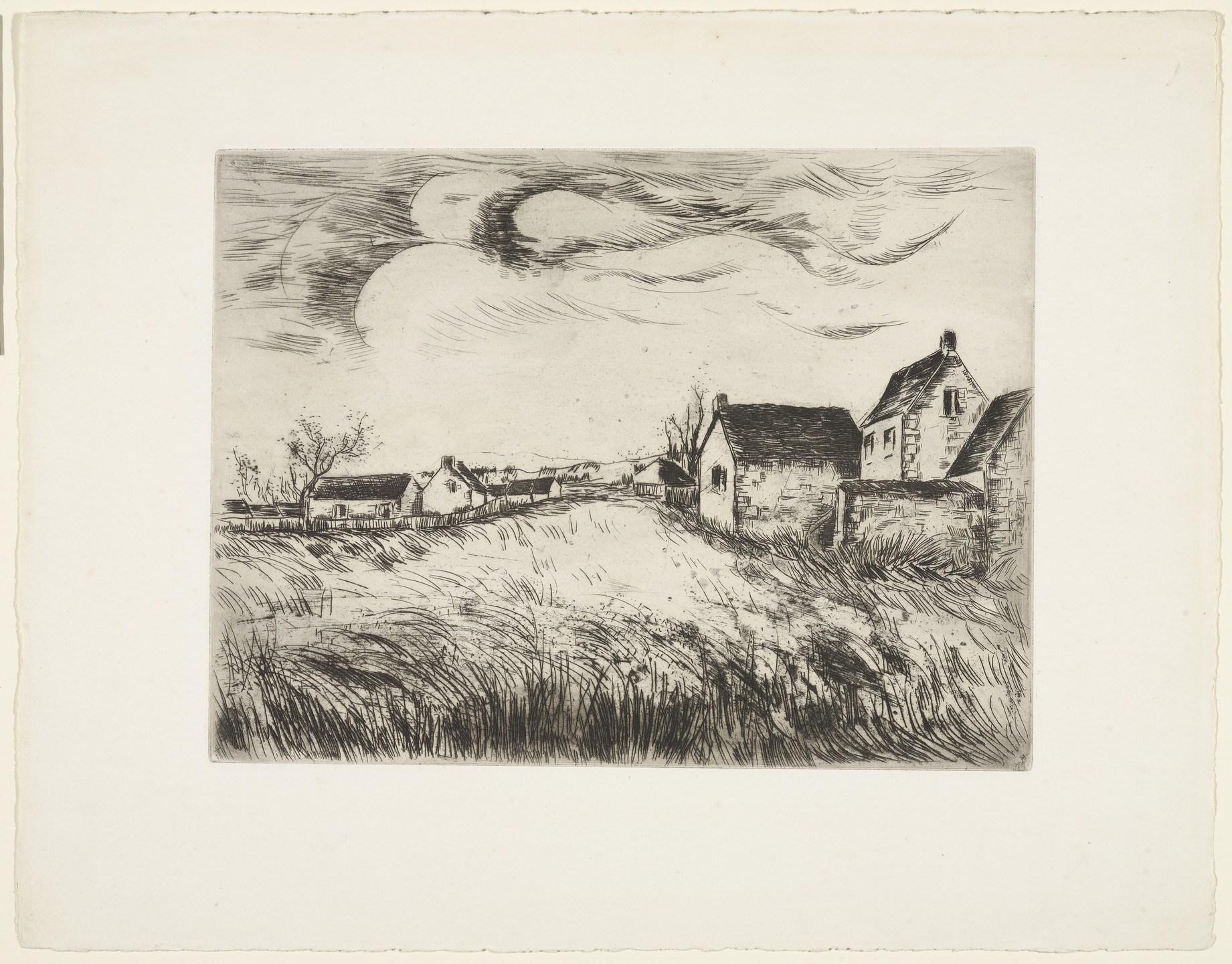 Maurice de Vlaminck. La Plaine de Boissy-les-perches. (1923-25, printed 1933)