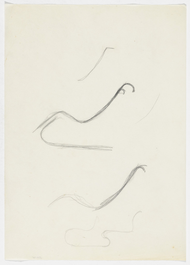 Reclining Chair without Arms (Four elevation sketches [similar to MR 110])
