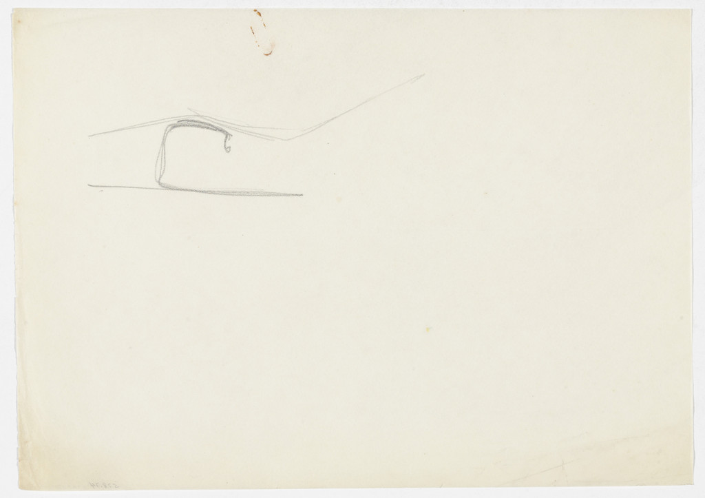 Reclining Chair without Arms (Elevation sketch)