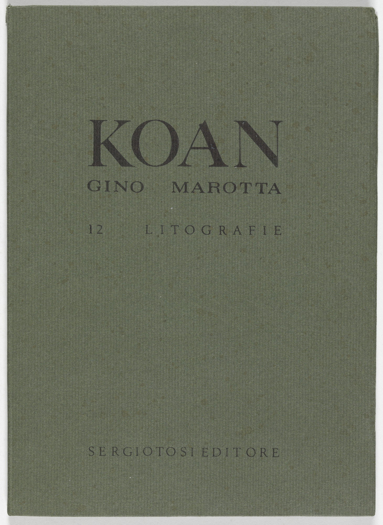 Gino Marotta. Koan