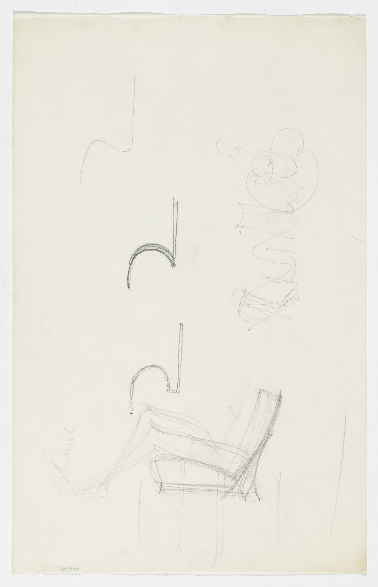 Ludwig Mies van der Rohe. Lounge Chair without Arms