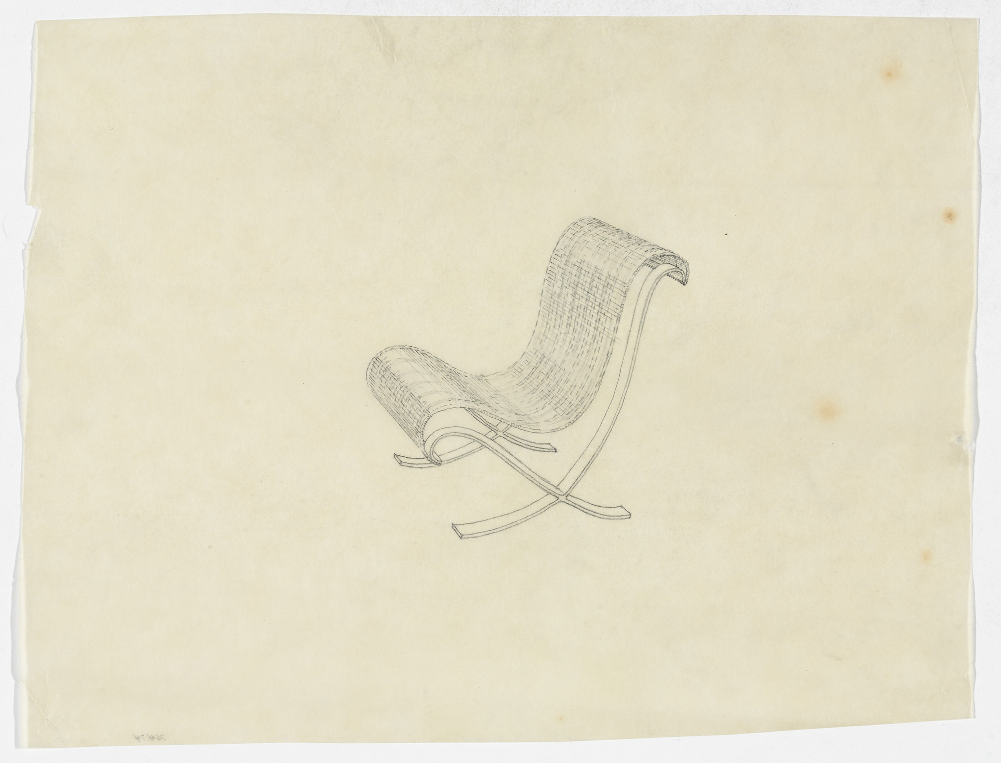 Ludwig Mies van der Rohe. Lounge Chair without Arms