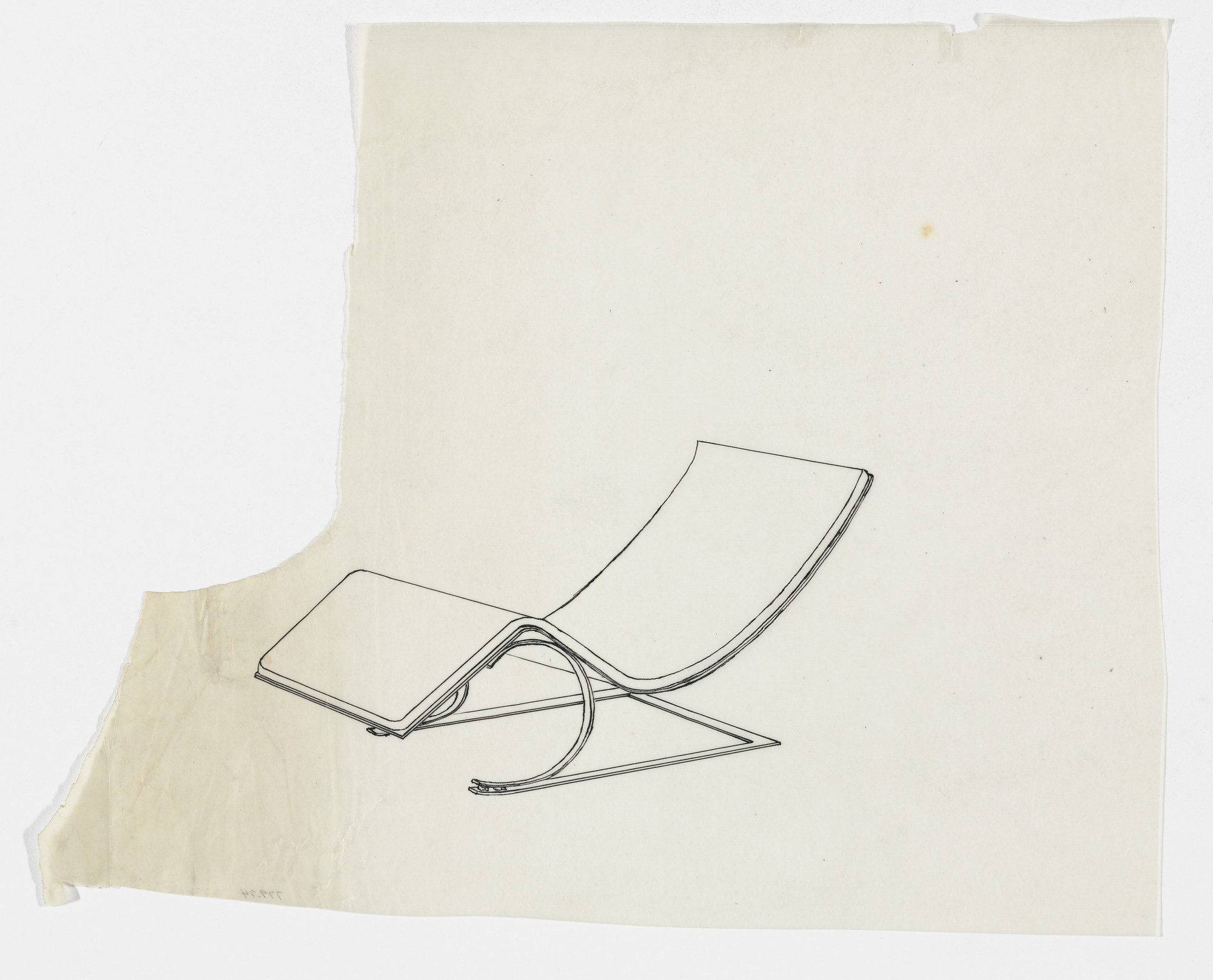 Ludwig Mies van der Rohe. Reclining Chair without Arms