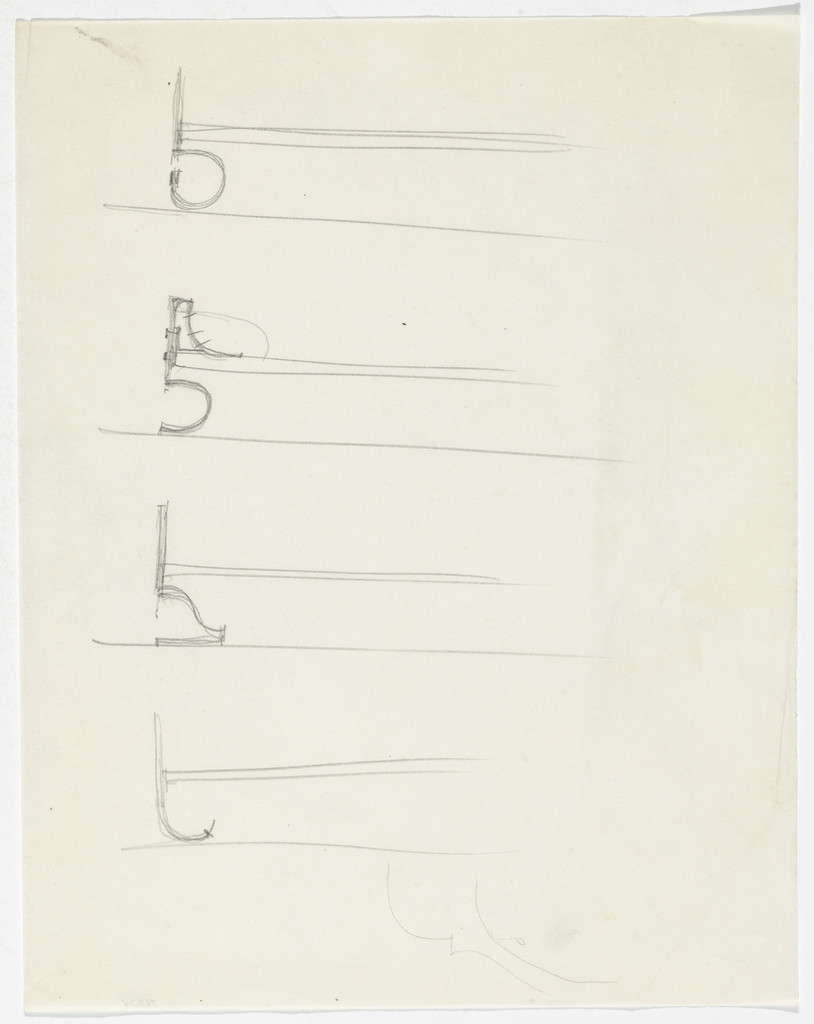 Bed Detail (Four elevation sketches)