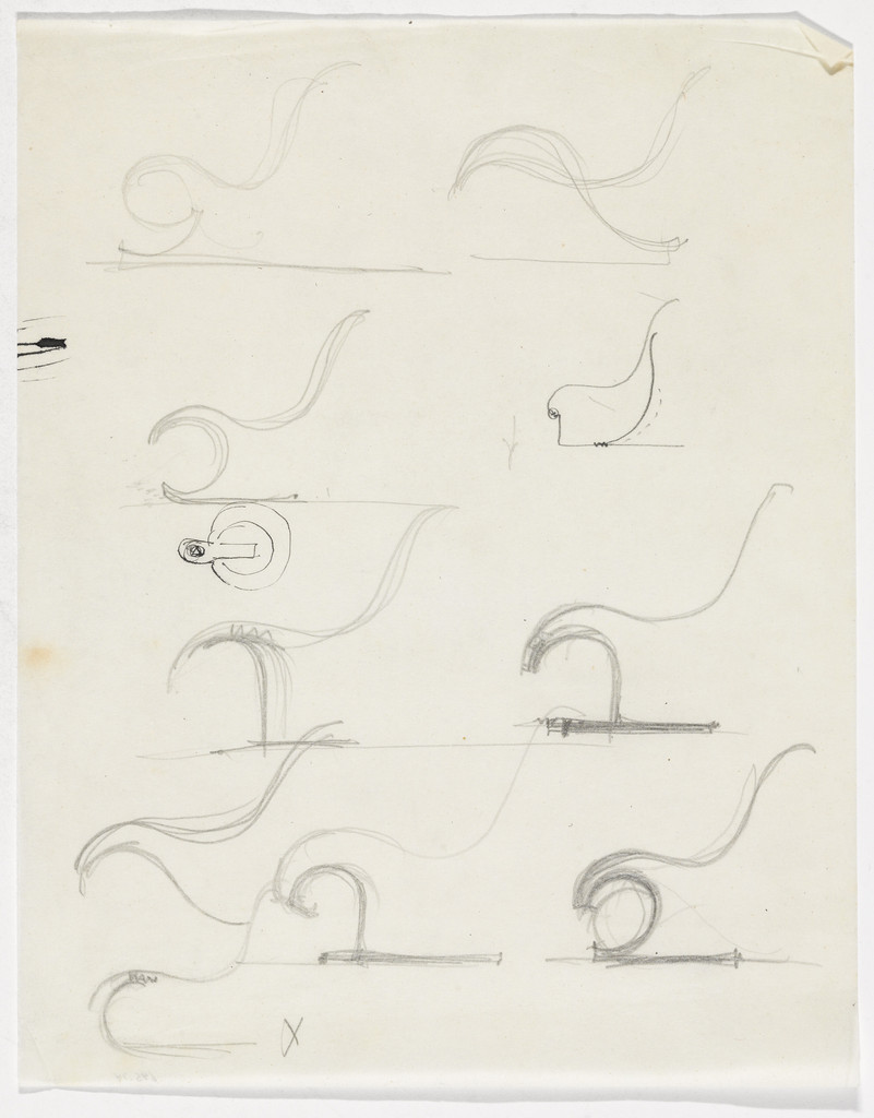 Lounge Chair without Arms (Elevation sketches)