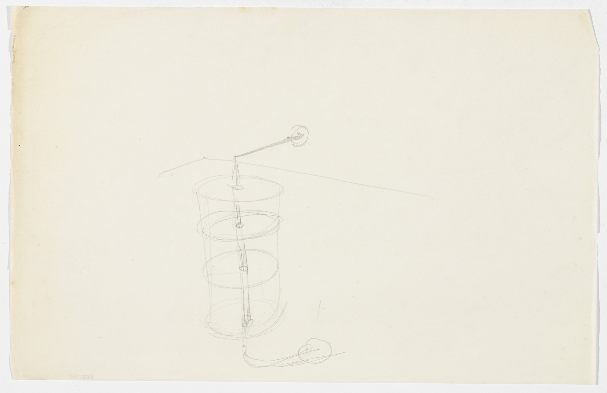 Ludwig Mies van der Rohe. Unidentified Furniture (Perspective sketch)