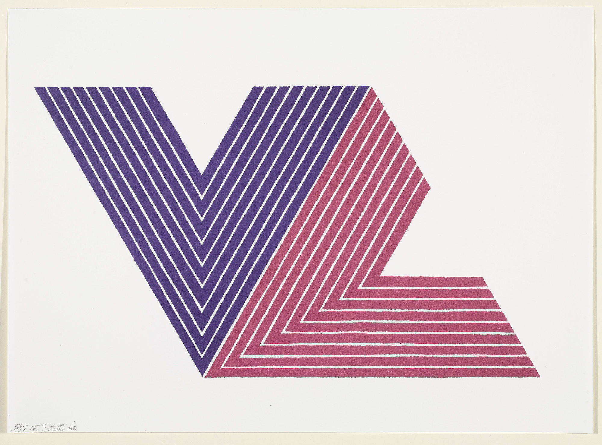 Frank Stella. V Series. 1968 | MoMA