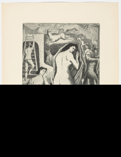 Antonio Rodríguez Luna. Love and Sin ( Amor y Pecado )from Ten Etchings ( Diez Aguafuertes )