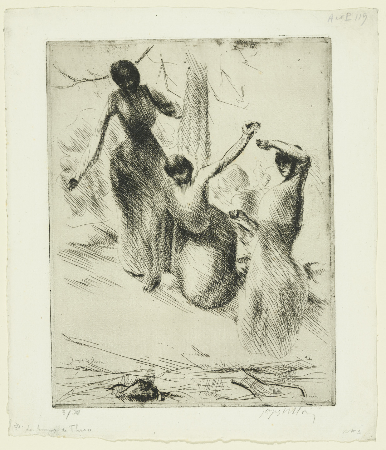 Jacques Villon. The Women of Thrace (Les Femmes de thrace). 1907