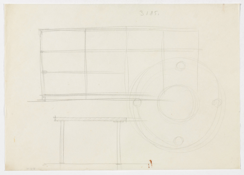 Shelf Unit. Table. (Elevation sketches)