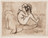 Suzanne Valadon. Marie Bathing with a Sponge (Marie au tub s&#39;épongeant). 1908, published 1932