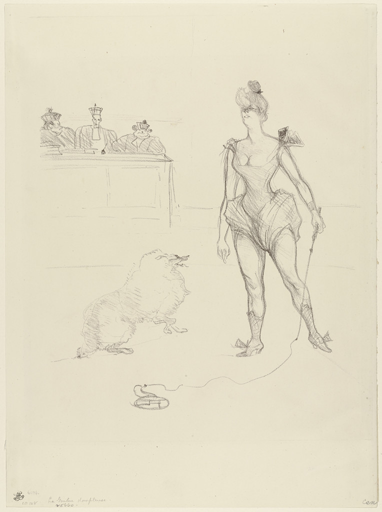 La Goulue Before the Court (La Goulue devant le Tribunal)