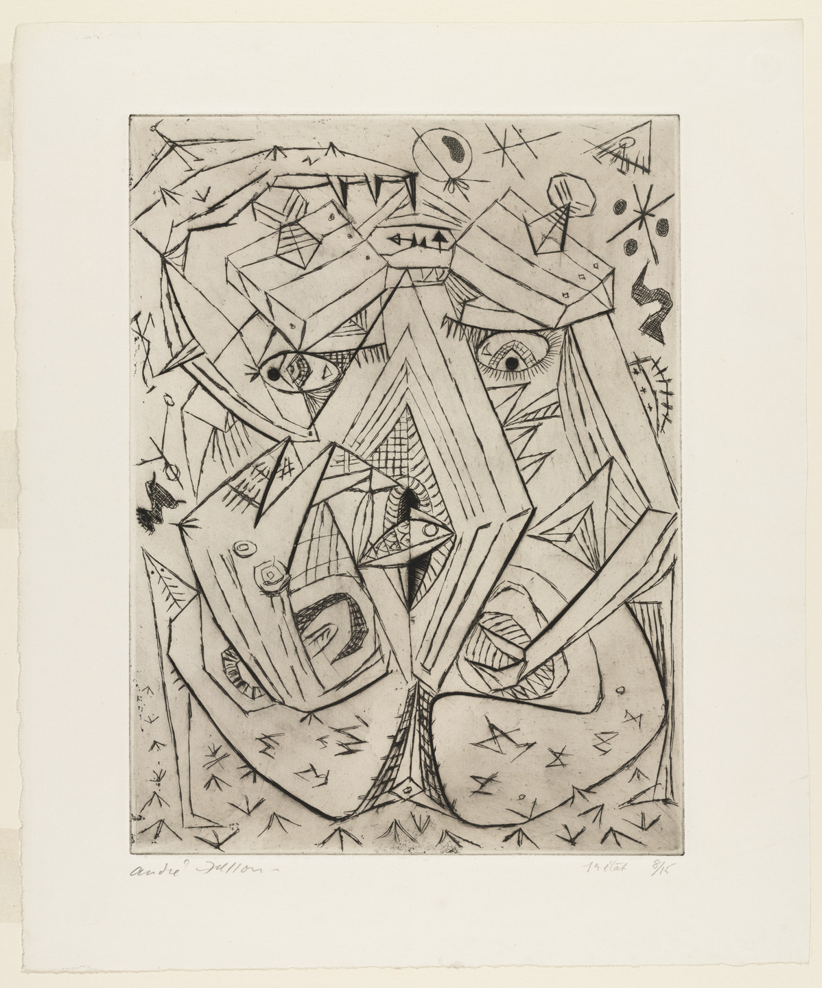 André Masson. The Sand Crab (Le crabe de terre). 1942