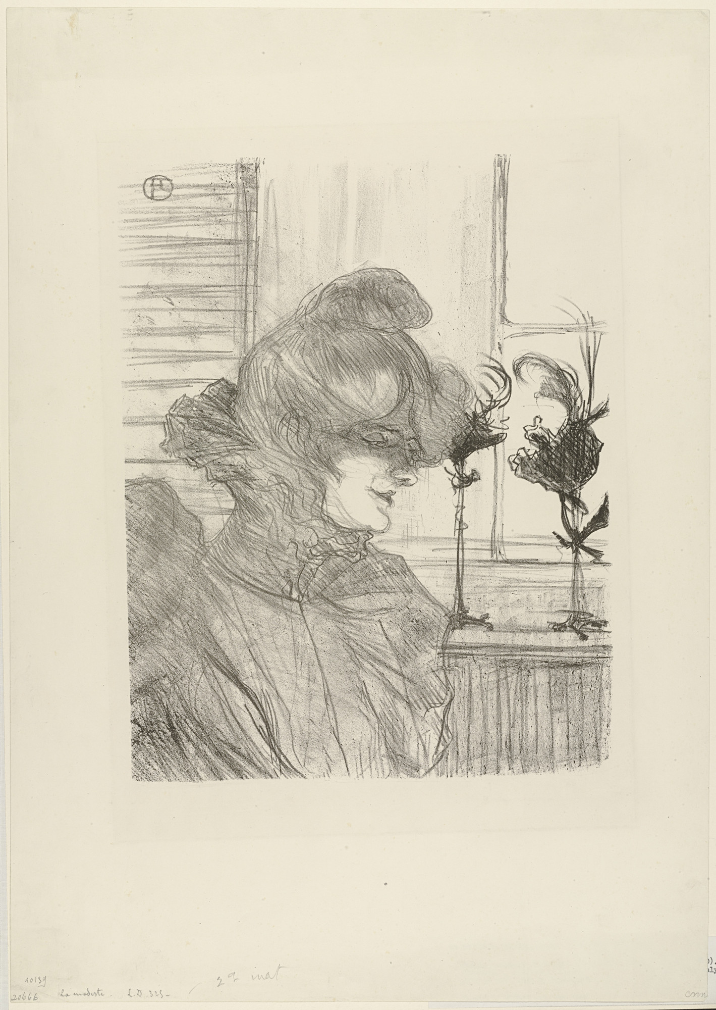 Henri de Toulouse-Lautrec. Le Margouin (Mademoiselle Louise Blouet)
