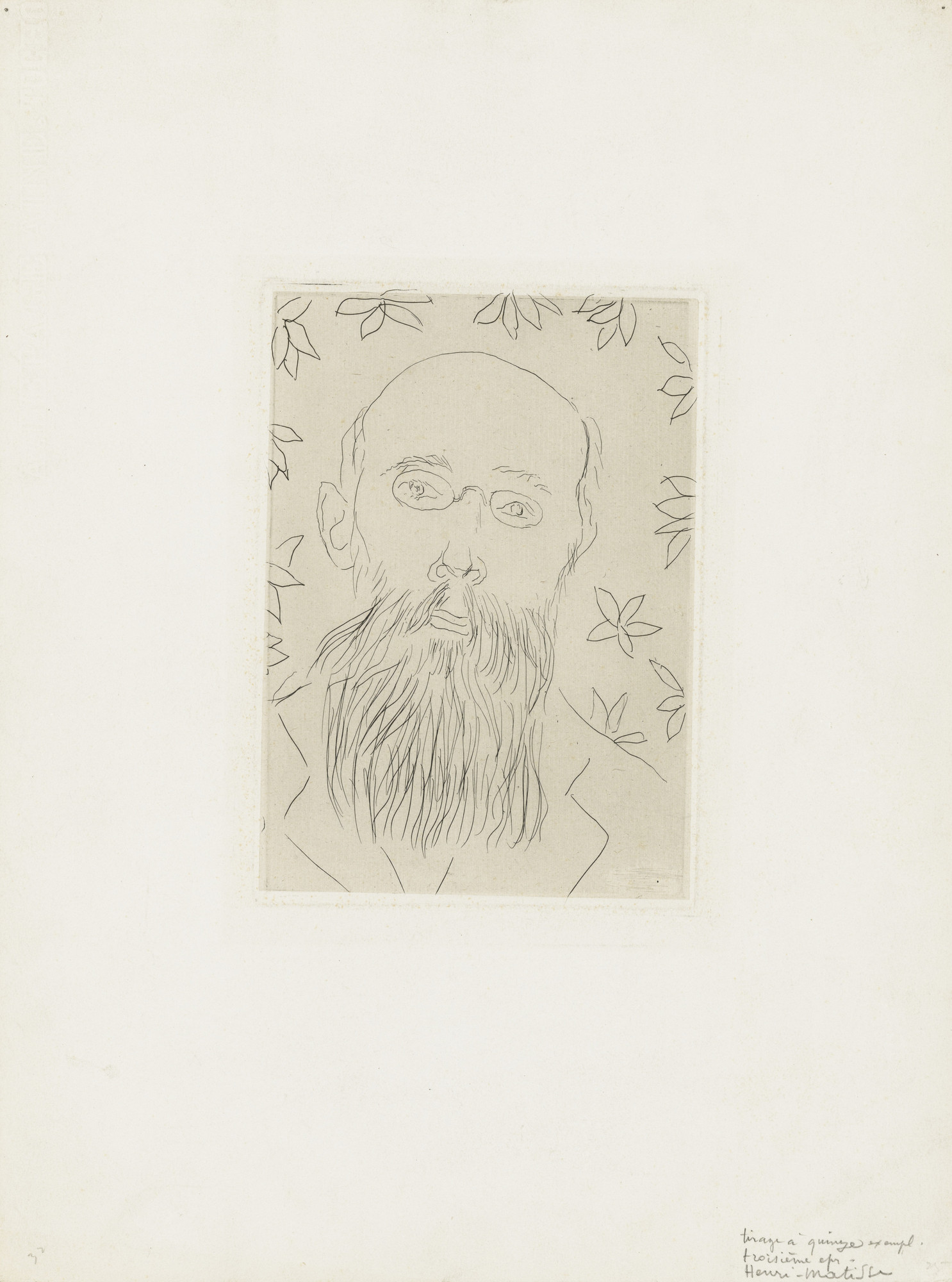 Henri Matisse. Portrait of Bourgeat as Vassaux (Portrait de Bourgeat ressemblant à Vassaux)