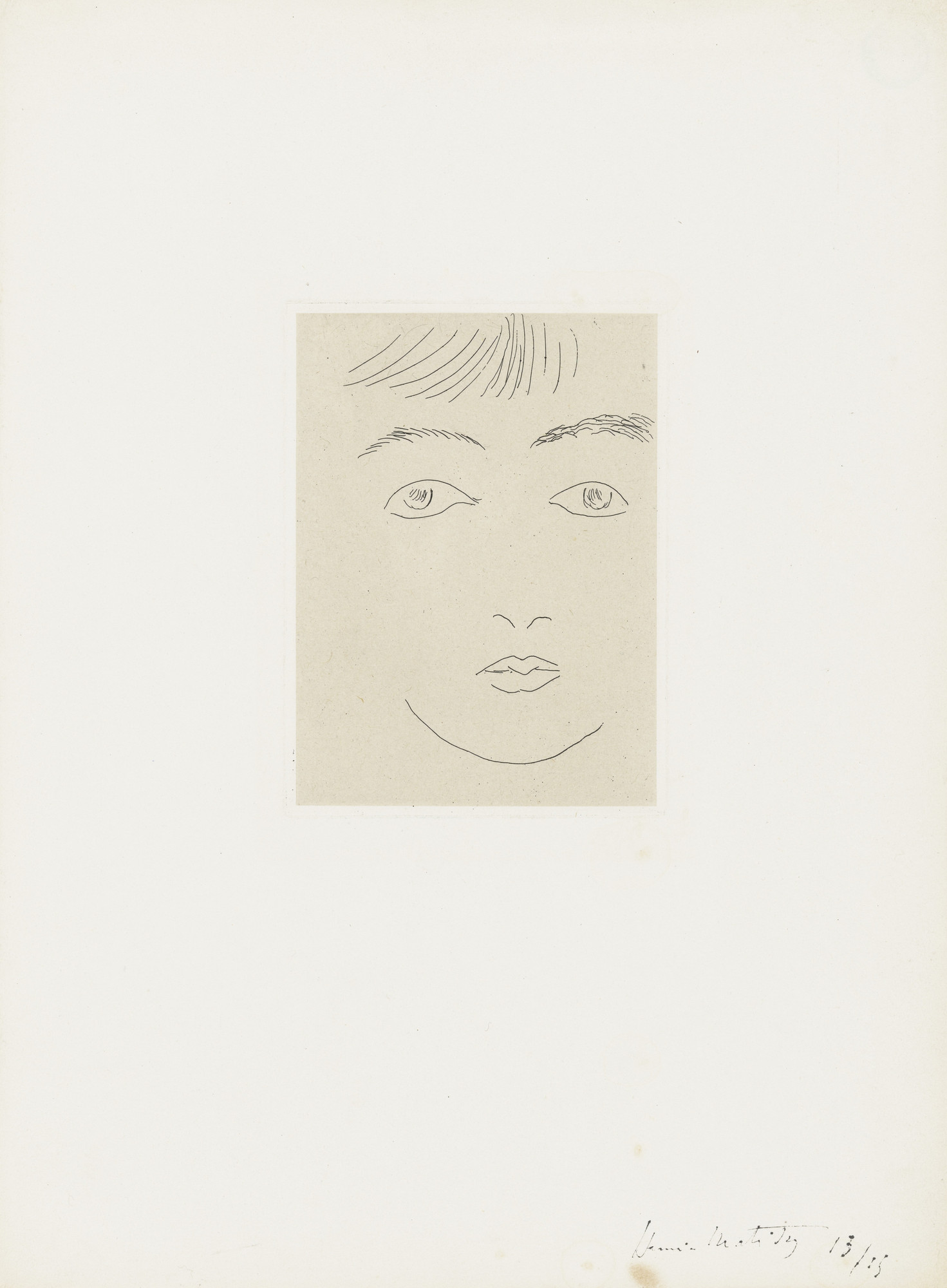 Henri Matisse. Josette Gris ("Séraphique")
