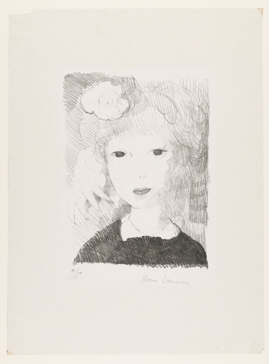 Marie Laurencin. Little Girl with Rose ( Petite fille à la rose