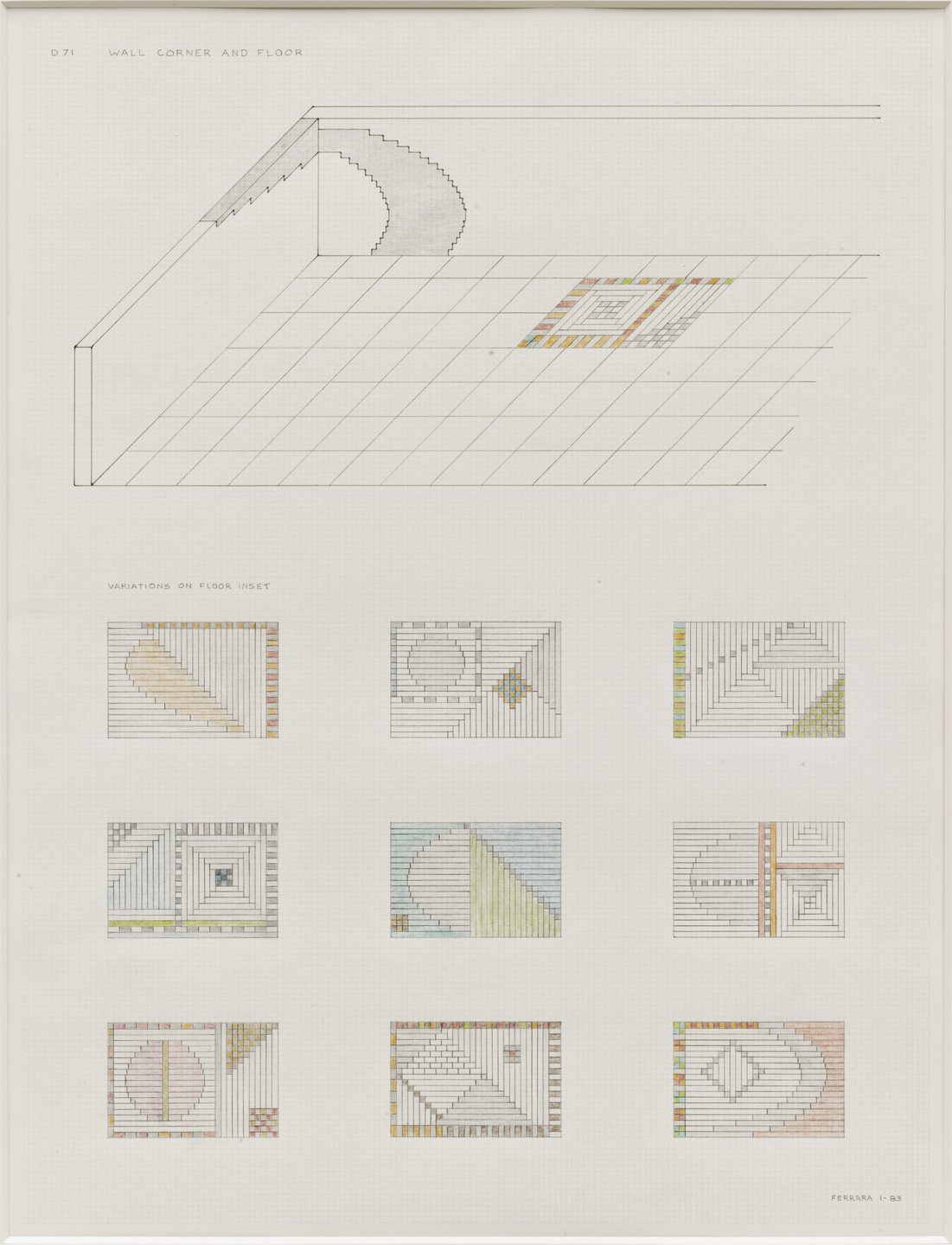 Jackie Ferrara. D71 Wall Corner and Floor. 1983