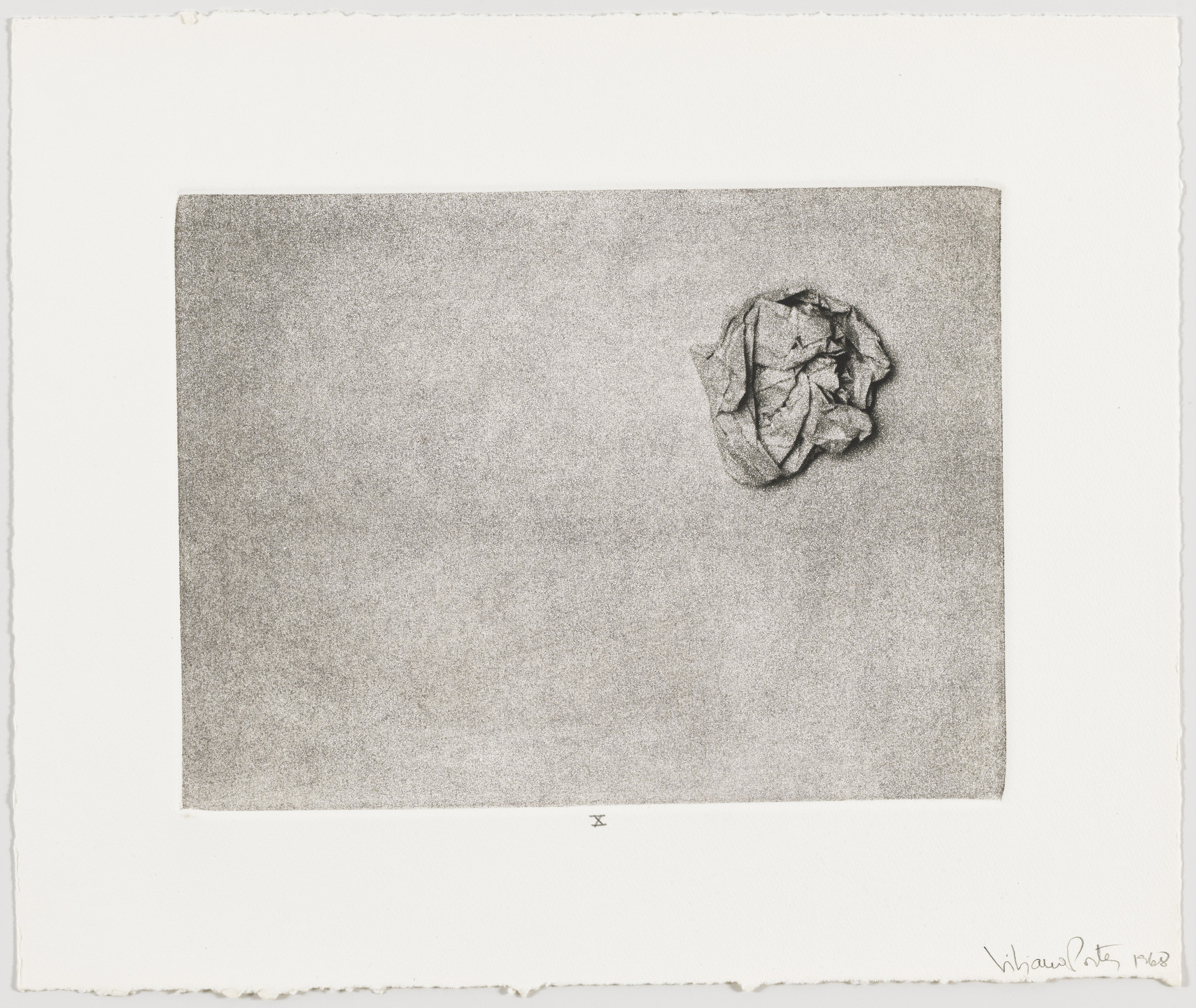 Liliana Porter. Plate X from Wrinkle. 1968