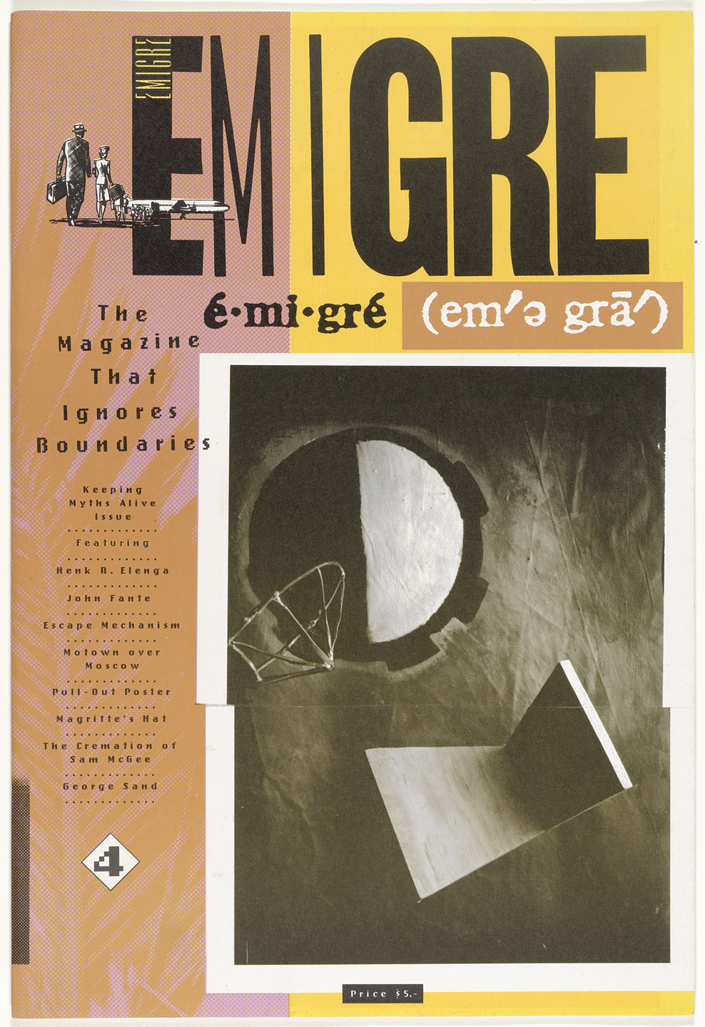 Emigre Inc., Rudy VanderLans, Zuzana Licko. Emigre 4, The Magazine That Ignores Boundaries. 1986