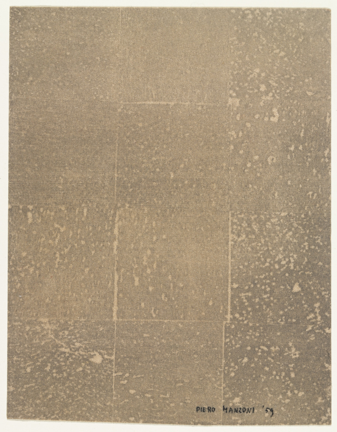 Piero Manzoni. Achrome from the illustrated book La lune en rodage I. 1959, published 1960