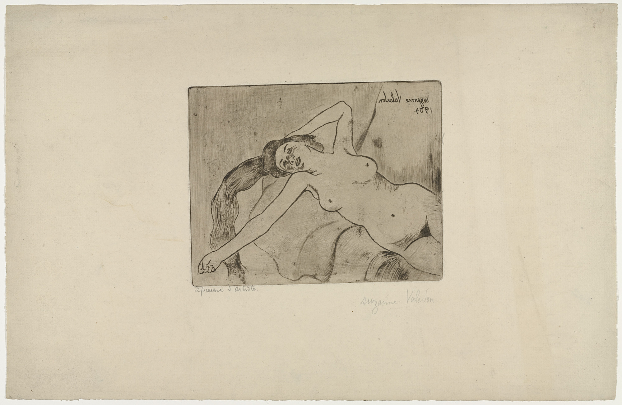 Suzanne Valadon. Ketty Stretching (Ketty s'étirant). 1904