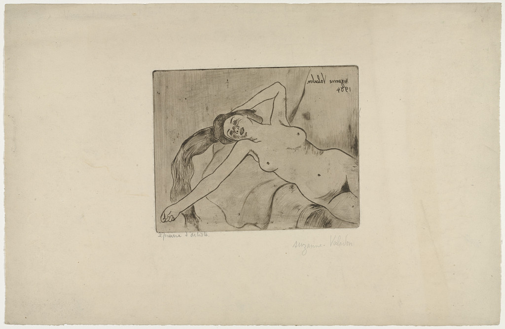 Ketty Stretching (Ketty s'étirant), Suzanne Valadon, 1904