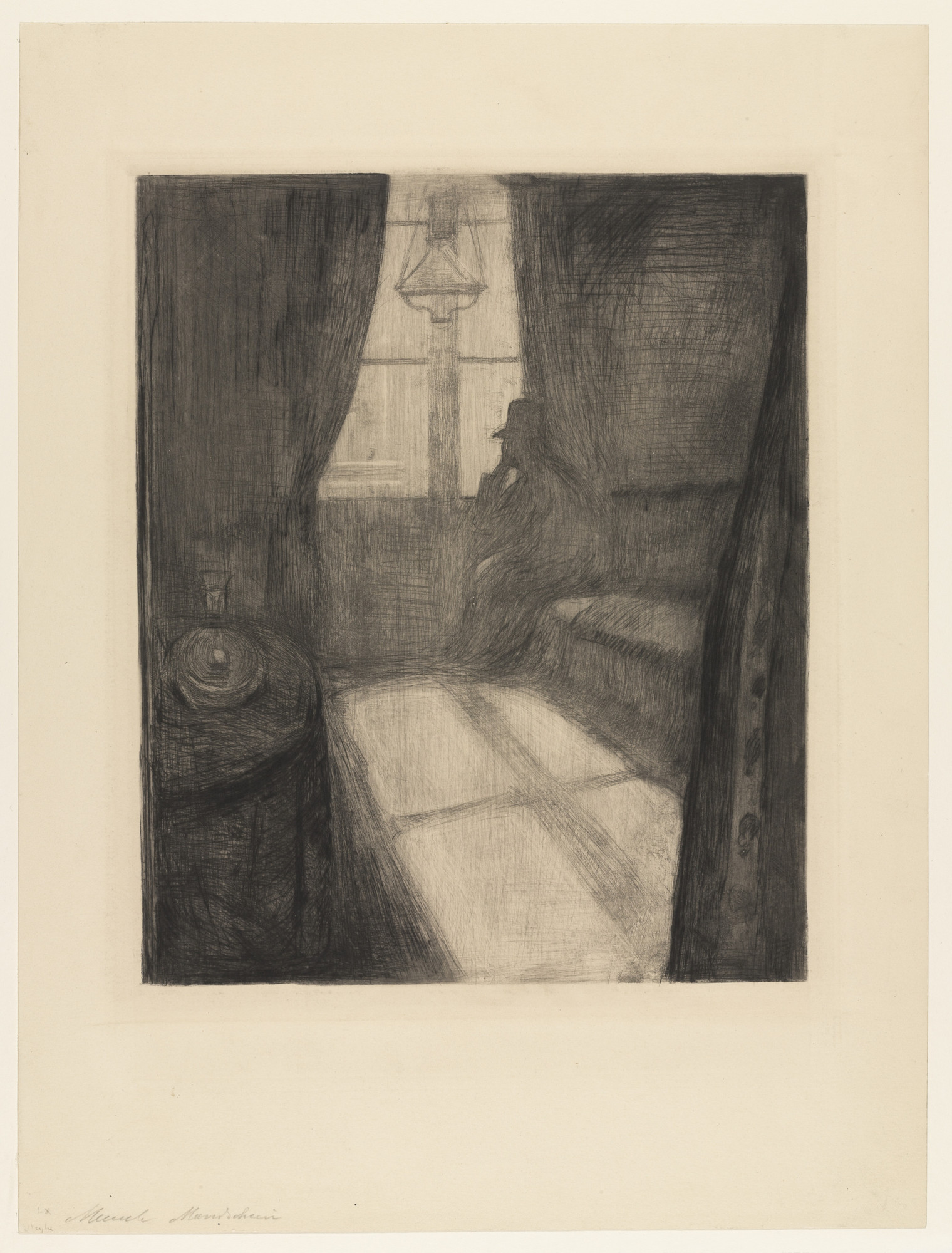 Night in Saint-Cloud, 1892 by Edvard Munch: Fine art print