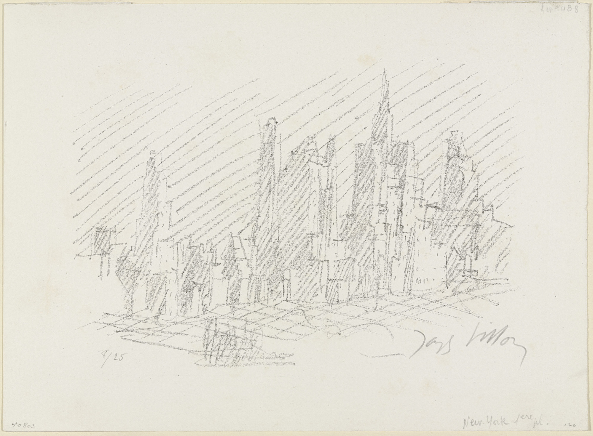 Jacques Villon. New York