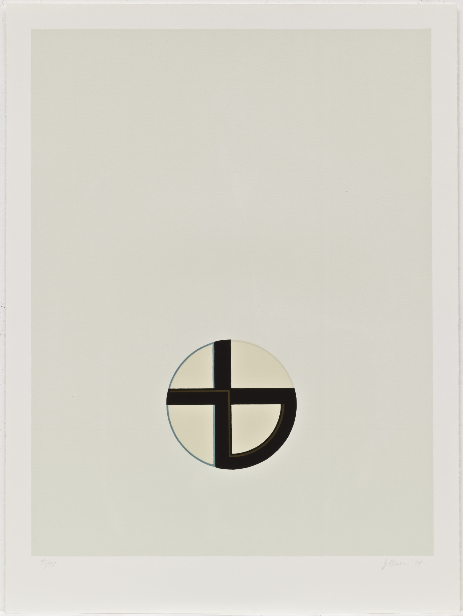 Jo Baer. Untitled from Cardinations