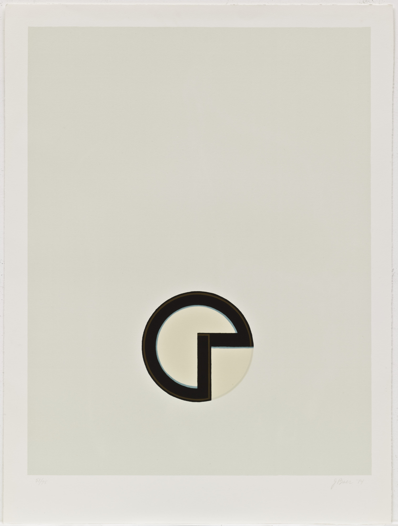Jo Baer. Untitled from Cardinations