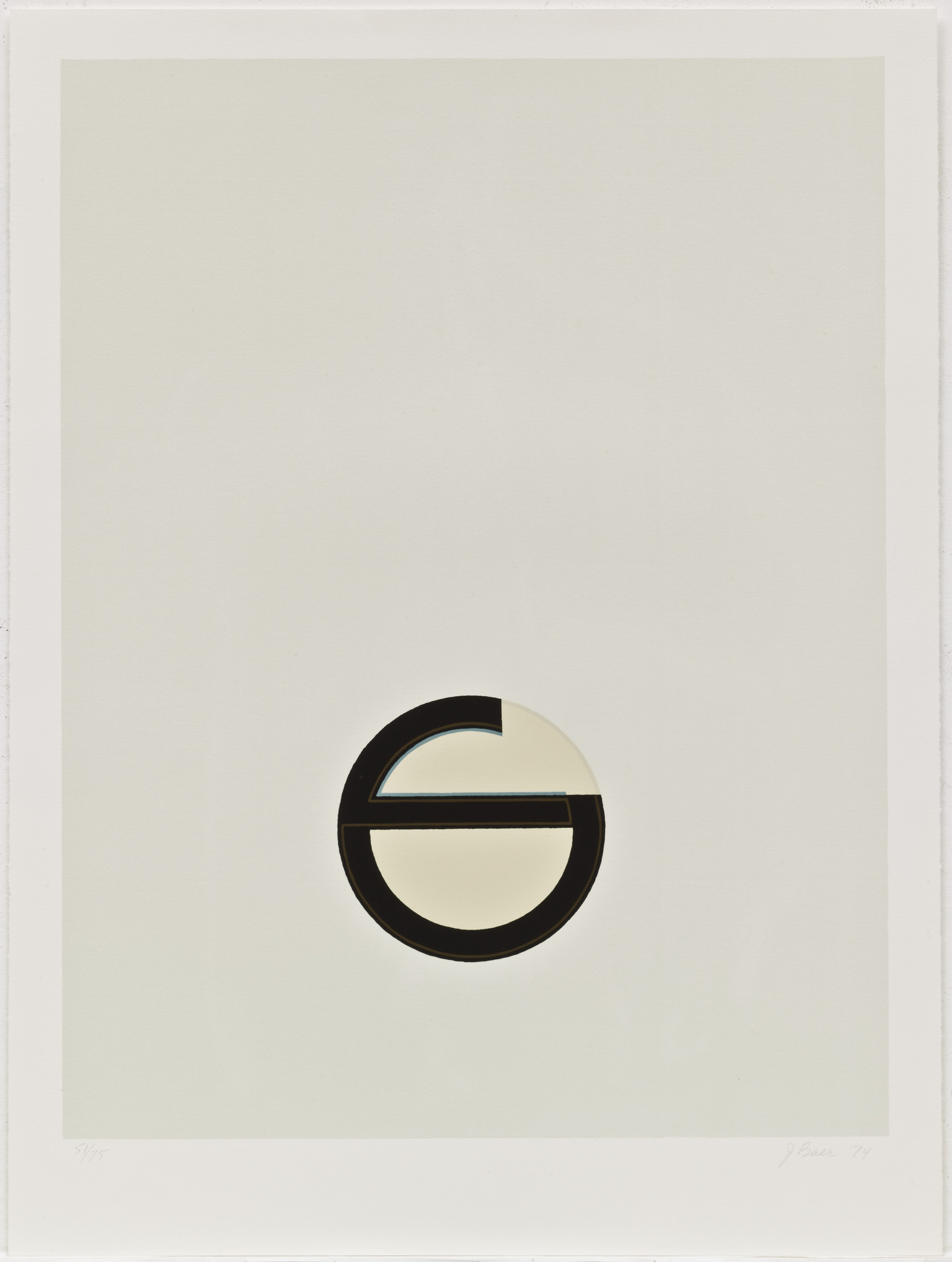 Jo Baer. Untitled from Cardinations
